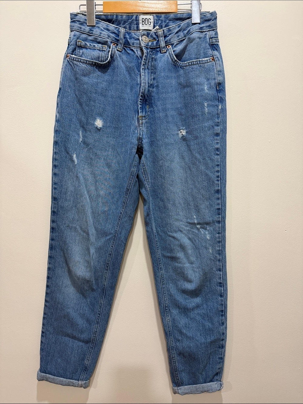 BDG Relaxed Fit Distressed Blue Jeans